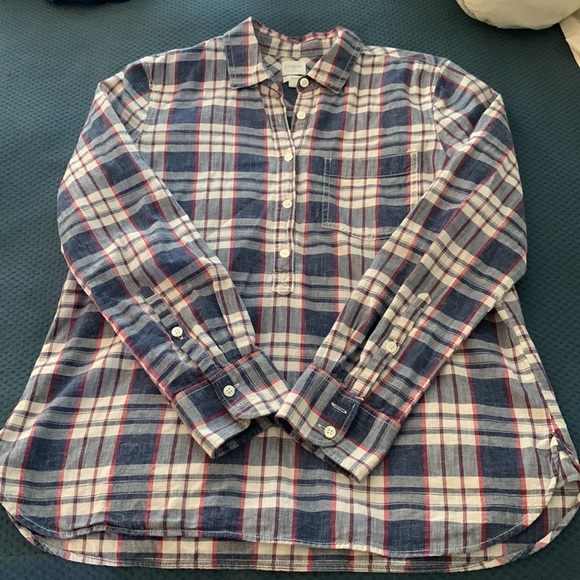 Jcrew plaid popover - Picture 2 of 2